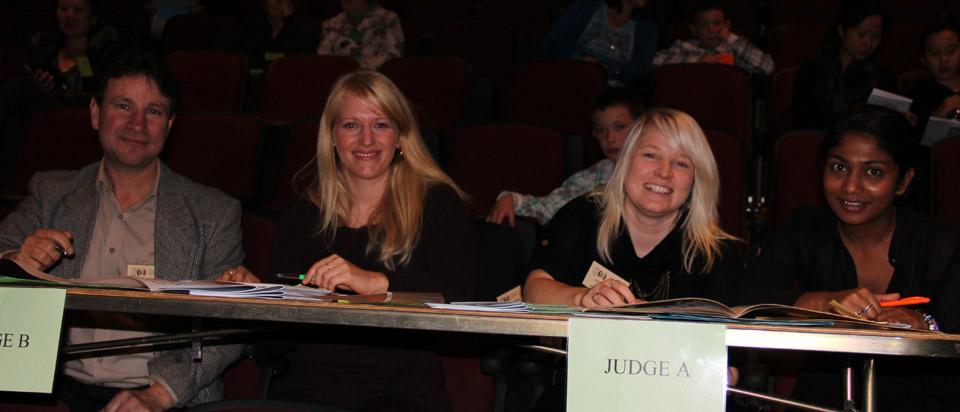 Marcel Riethmann, Paula Harris, NZAA committee member Jenna Murray and Roseanne Rosario.