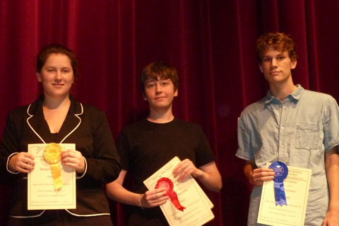Bridget Gillbanks, Chris McMenamin and Peter Robinson.